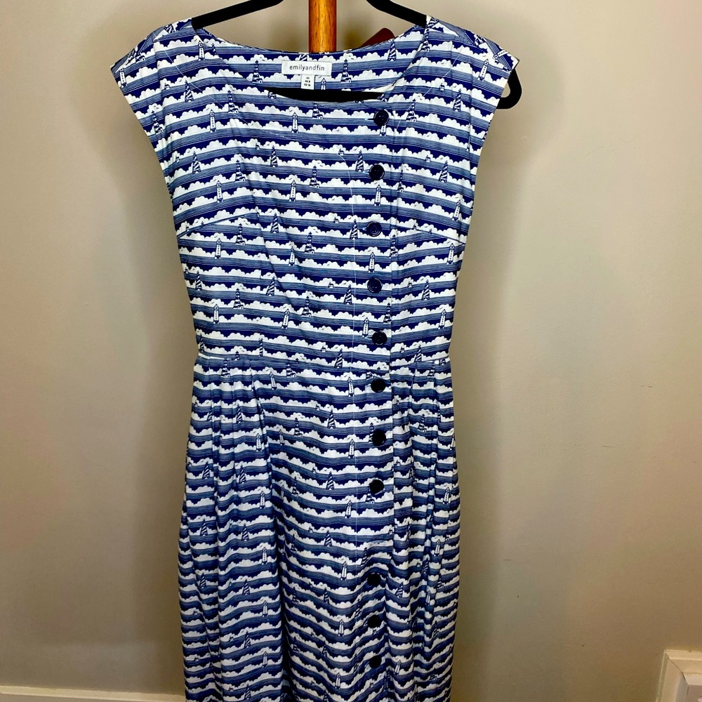 Emily and fin light house sailor dress.
